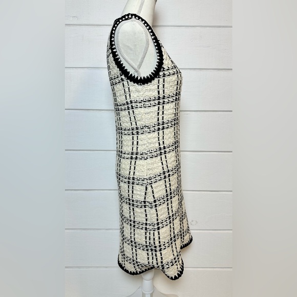 Tory Burch NWT $596 Sleeveless Linen Tweed Shift Dress Size Small Chanel - Picture 8 of 15